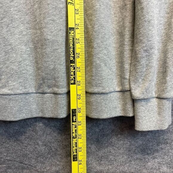 BCBGMaxAzria Sweatshirt Women’s Large Grey Studded Pullover Crewneck Long Sleeve - Picture 8 of 14